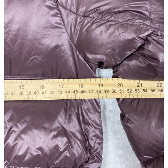 Athleta Lofty Down Puffer Jacket Womens XX Small Metallic Volcanic Mauve - Picture 12 of 13